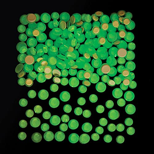 Baker Ross Glow in the Dark self adhesive Acrylic Jewels - Pack of 200, Kids Gem Stickers, Paper and Card Craft Embellishments (FX134)