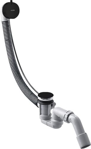 Hansgrohe Axor Flexaplus S set complet, garniture de vidage et de trop-plein, pour baignoires normales 58316, Coloris: noir mat