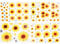 GLADFRESIT 3D Waterproof Sunflower and Butterfly Wall Stickers - Removable Art Decoration for Nursery, Kids, Bedroom, Bathroom - Pack of 4 Sheets