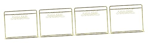 Toyvian 4 Sets Mini-Kleiderbügel Aus Kunststoff Für Babypuppen Babymöbel Mini-Puppenhaus Puppenkleidung Trockenständer Puppenkleiderständer Mit Kleiderbügeln 18-Zoll-Puppenschrank