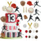 Lukinuo Baseball Cake Decorations Baseball Theme Cake Topper Sports Cake Topper Decoration for Men Boys Baseball Sports Theme Baby Shower Children Birthday Party, 0069