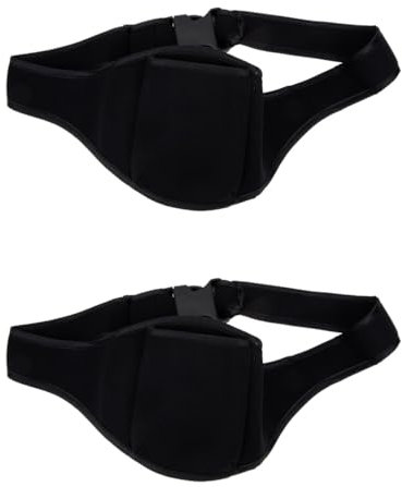 ibasenice 2pcs Pack Microphone Supply Bag Waist Belt for Sports for Dance Teachers and Fitness Instructors