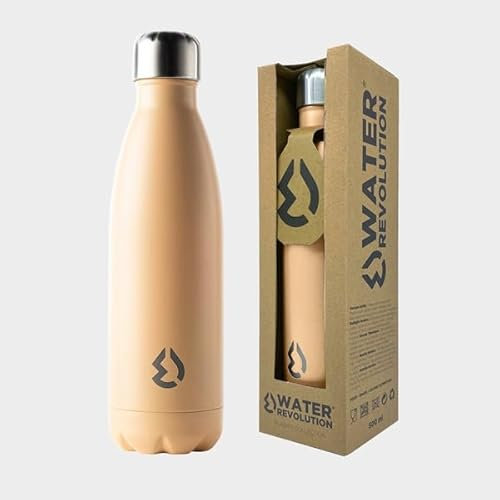water revolution Botella Melocoton 500ml, Juventud Unisex, Multicolor (Multicolor), Talla Única