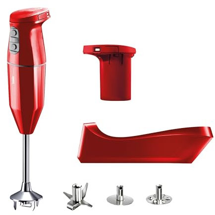 Kabelloser Stabmixer Cordless Plus rot mit 2. Akku gratis