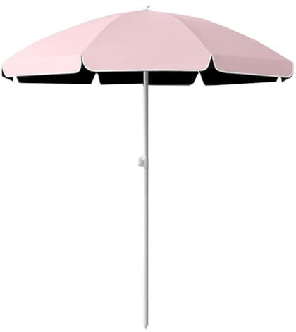 Terrassenschirm für den Außenbereich, 8,5/9,8/10,8 Fuß, Marktschirm mit verstellbarem Winkel, Polyester und Metall, Sonnenschutz für Garten, Balkon, Terrasse (Aprikose, 1,6 m/5 Fuß)