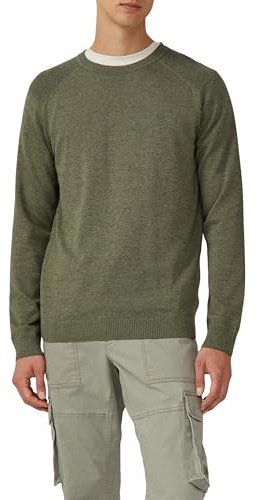 s.Oliver Pullover aus Moulinéstrick mit Crew Neck und Raglanärmeln