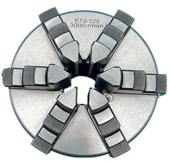 SHYEGUMUZA 6-Backenfutter, 125 mm selbstzentrierendes Spannfutter, manuelles Drehfutter K13-125