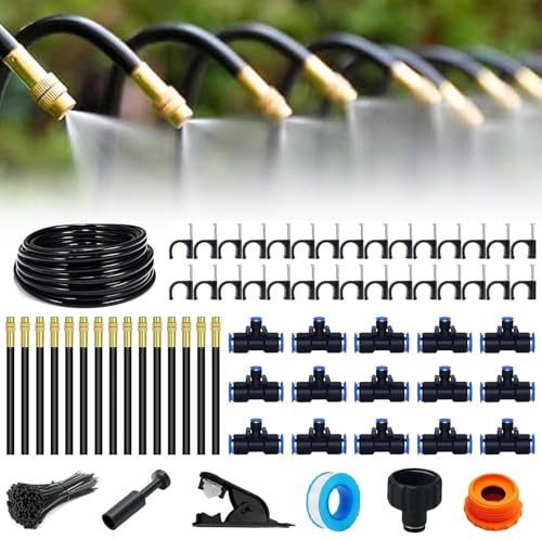 Sistema de Riego Jardín,Kit de Riego por Goteo 15M,Sistema de Riego Automático para Jardín,Sistema de Riego por Goteo,Manguera de Riego Automático de 360 °,para Plantas en Maceta