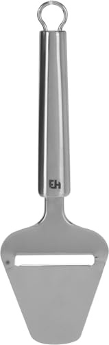 VNEST® Cheese Slicer, Stainless Steel, Multifunction Cheese Cutting Tool with Soft Grip Handle & Dishwasher Safe (Silver)