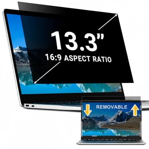 ZOEGAA privacy screen protector for laptop or computer(13.3 inch 16:9)