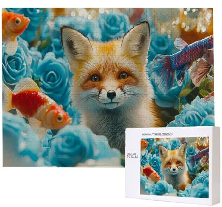 Puzzle 5000 Teile Erwachsene Rose Fuchs, Impossible Klassische Jigsaw Puzzles 156 x 105cm, Geschicklichkeitsspiel für die ganze Familie, Puzzle farbenfrohes Legespiel Home Dekoration Geschenk k-574
