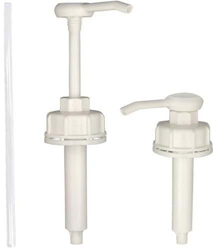 Xiciki 55mm Pump Dispenser, for 20 Litre Containers, Universal Manual Liquid Dispenser, with 38cm Straw and 30ml Dosing Head for Water tanks Storage Tanks Outdoor living Large Calibre Pump Head