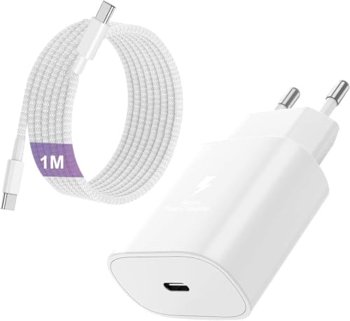 Ladegerät und Ladekabel für iPad der 10. Generation, 25W Ladegerät für iPad Original mit 1m Ladekabel Schnellladekabel für iPad Pro 11/12.9, iPad Air/Mini/Gen, i Phone 17 16 15 (Pro Max/Pro/Plus)