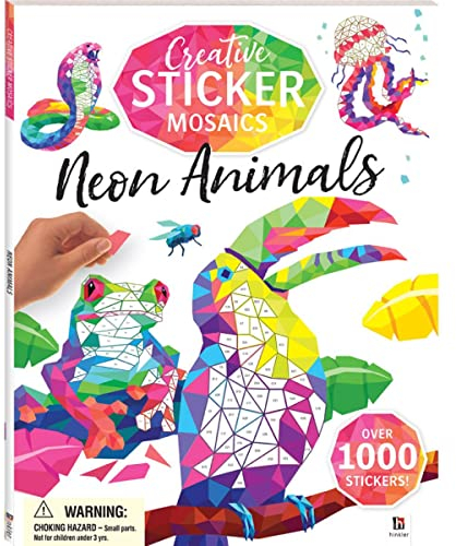 Creative Sticker Mosaics Neon Animals