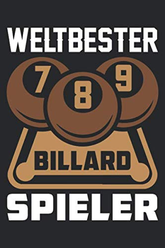Weltbester Billard Spieler: DIN A5 Dotted Punkteraster Heft für Billardspieler | Notizbuch Tagebuch Planer Billard | Notiz Buch Geschenk Pool Billardspiel Billard Notebook