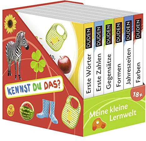 Kennst du das? Meine kleine Lernwelt: ab 18 Monaten (DUDEN Pappbilderbücher Kennst Du das?): 6 Mini-Bücher (Pappbilderbuch Bücher-Würfel, Band 3)
