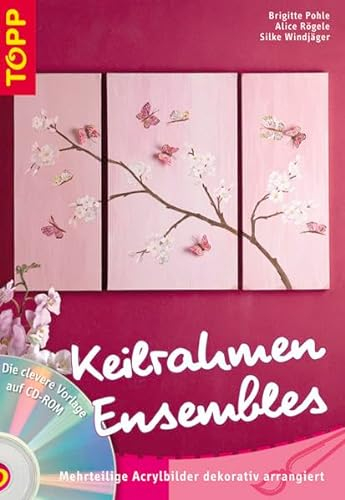 Keilrahmen Ensembles: Mehrteilige Acrylbilder dekorativ arrangiert. Mehrteileige Keilrahmenbilder für die individuelle Wand-Dekoration