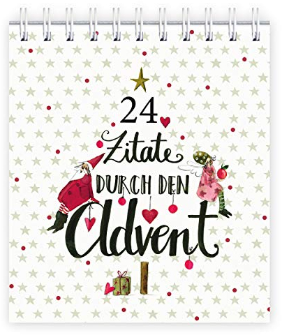 Adventskalender Achtsamkeit für Erwachsene mit I Weihnachtskalender mit 24 Zitaten zum Aufhängen für Zuhause oder Büro mit positiven Lebensweisheiten 24 Allerfeinste Tage von Silke Leffler