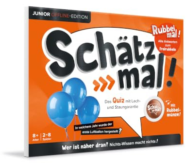 Schätz mal! Junior Offline-Edition: Rubbel die Antwort frei | mit cooler Münze | kein Internet nötig