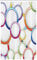 ABAKUHAUS Géométrique Rideau de Douche Stalle, Cercles Rounds Motif, Ensemble de Salle de Bain en Tissu en Crochets, 120 x 180 cm, Multicolore