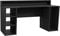 Forte TEZAUR Computertisch Gaming Desk, Holzwerkstoff, Schwarz, B x H x T: 160 x 91 x 72 cm