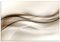 ARTLAND Spritzschutz Küchenrückwand Küche Herd Glas mit Motiv 80x55 cm Design Rückwand Bad Modern Abstrakt Muster Kunst Braun Abstrakte Welle T9LI