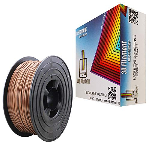 OWL-Filament 3D-Drucker PLA 1,75mm 1kg Spule Rolle (Hell Braun)