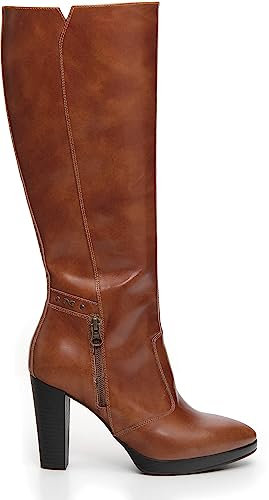 Nero Giardini I308910D Stivali Donna in Pelle - Cuoio 40 EU