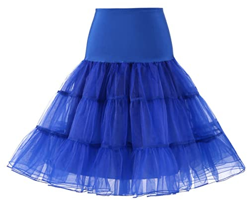 RULTA 50er Jahre Frauen Retro Petticoat Unterrock Vintage A-Linie Crinoline Halb Slips Rockabilly Tutu Rock