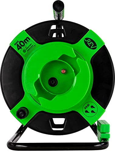 REV Kabeltrommel EX, IP44, 3000W, Kabelaufroller, Gerätetrommel, Leertrommel, Outdoor, grün