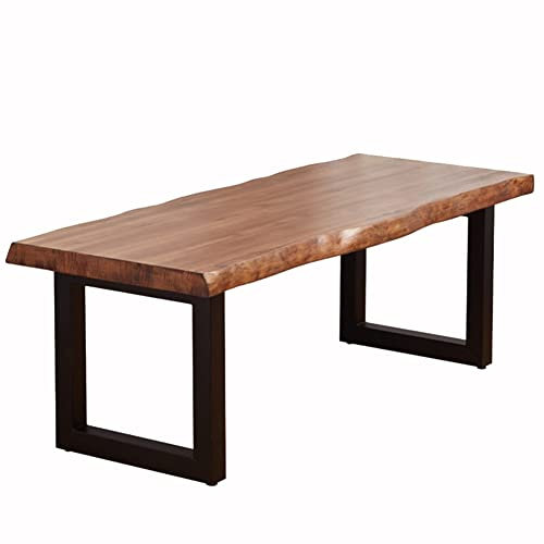 Computertisch Moderner einfacher Massivholztisch, Langer Tisch aus natürlicher Kiefer mit Metallstütze, multifunktionaler Computertisch, Schreibtisch, Esstisch (Size : 240x100x75cm)