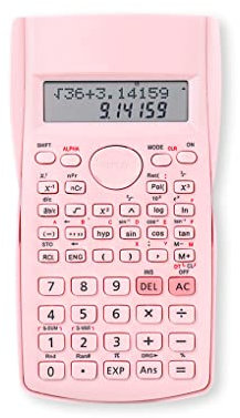 Calcolatrice Scientifica Studenti Scuola Digitale 12 Cifre 2 Funzione Display Linea Strumento Calcolo Matematica Modello Casuale Rosa