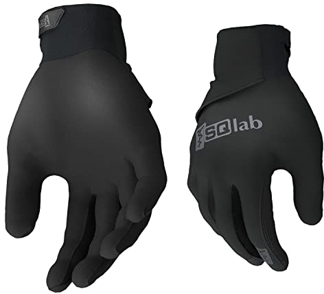 SQlab SQ-Gloves ONE10, MTB Tour & Travel Fahrrad Winterhandschuhe Wasserfest, Schwarz
