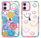 Yoedge 2 Stück Happy Smiley Face HandyHülle für Apple iPhone 12 Mini Hülle 5,4, Transparent Smile Gesicht Niedliches Muster Design Aesthetic Case Schutzhülle für iPhone 12 Mini Mädchen Frauen Cover
