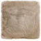 -LUXOR- living Sitzkissen Coste - Kunstfell Stuhlauflage als Deko Wohnzimmer oder Stuhlkissen - gemütliches Sitzkissen Stuhl Dekokissen 40 x 40 cm eckig Taupe 4er Set