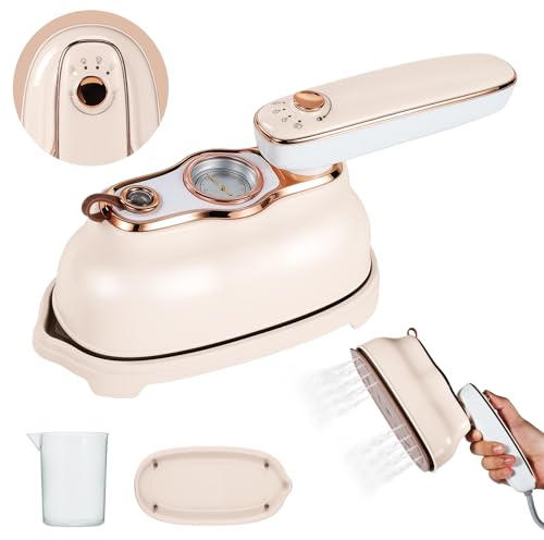 VAYALT 1200w Plancha de Vapor, Plancha Vapor PortáTil DampfgläTter, Plancha Vapor con Tanque de Agua De 200ml, FuncióN de Planchado Vertical y Planchado en Seco, Adecuado Para Planchar Ropa