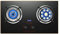 Gas Stov 75cmGas Hob 2 Burner,5.0KW Blade Straight Flame +Nine-cavity Direct Injection Turbine Flame，KnobsGas Hob Built-InGas Hob,Pulsed Electronic Ignition And Touch Timing [Energy Class A]