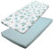 TupTam Baby Spannbettlaken Kinder Spannbetttuch für Babybett Kinderbett 2er Pack, Farbe: Drachen Grün/Grau, Größe: 60 x 120 cm