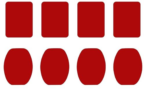 VilaGi 8PCS Dash Cam Sticky Pads,3M Double Sided Sticky Adhesive Pads for GoPro Camera,Double Sided Adhesive Mount for Action Cameras and Dashcams(Red)