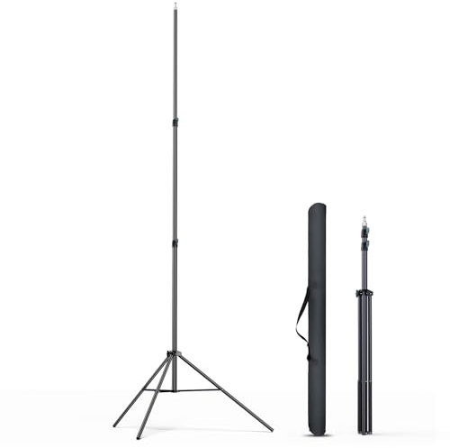 Cisian 13ft Heavy Duty Light Stand Photography Tripod,160inch/4M Light Stand Photography High Sports Tripod with 1/4” Screw for Studio LED Light,DSLR Camera,Sports Camera Professional Sky High Tripod
