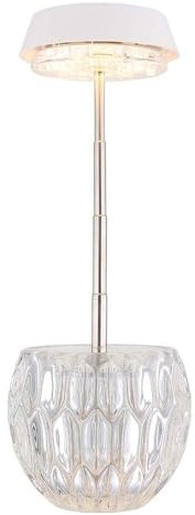 GLOBO LIGHTING Tischlampe Tischleuchte Nachttischleuchte LED Touchdimmer Edelstahl Glas H 28 cm