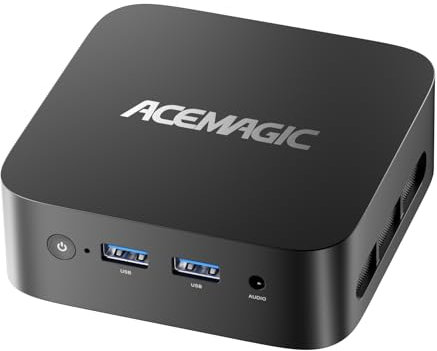 ACEMAGICIAN V1 Mini PC, Ιntel Twin Lake-N150 (hasta 3,6 GHz), 16GB DDR4 512GB M.2 2280 SSD, Mini Ordenador De Sobremesa Gigabit Ethernet,4K UHD,para Negocios Oficina en Casa