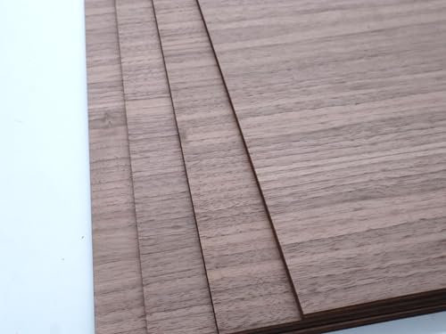 Compensato di noce americano 5 mm | Materiale laser fai da te legno | Accessori per modellismo | Compensato di noce | Legno tagliato al laser | Materiale di incisione laser | Accessori per architetti