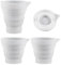 3 PCS Dosing Ball for Liquid Detergent,Silicone Measuring Jugs for Resin,Foldable Laundry Liquid Dosing Measuring Cups with Scale,Suitable for Molds,Paint Pouring,Kitchens,Laboratories