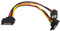 Daniko SATA Y-Kabel 2x sata Adapter 20cm s-ata 15pin 90Grad Winkel