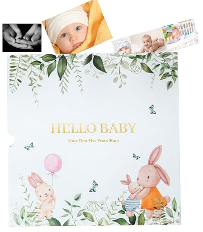 Livre de souvenirs pour bébé - Livre des étapes pour bébé | Capturer les étapes | Album photo et journal de scrapbooking | Exquis pour les femmes enceintes, les mamans et les accessoires de souvenirs