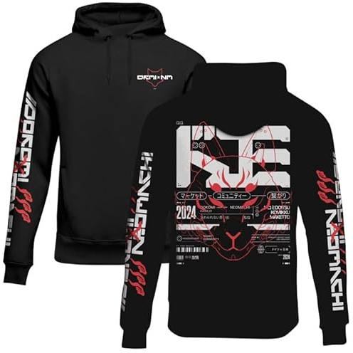 NEOMACHI DKMIxNM Männer Kapuzenpullover schwarz Gaming