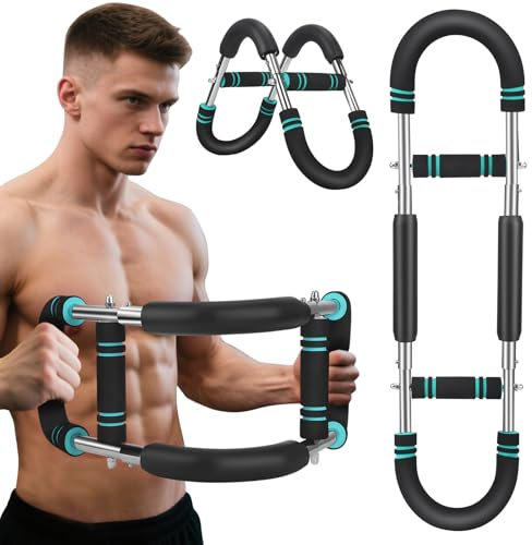 Shaker Twister Arm Trainer,Adjustable Chest Workout Training,Portable Arms Trainer Fitness Equipment for Men, Detachable Spring Workout Bar