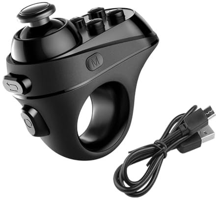 AMSLSIU Gamepad Compatibile con Bluetooth Ricarica USB Telecomando wireless VR Controller Occhiali 3D Joystick da gioco Plastica