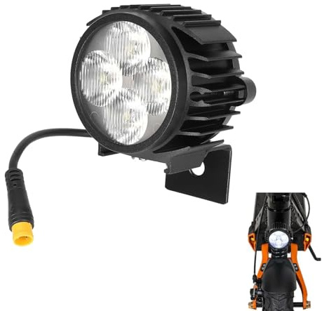 MotuTech LED-Scheinwerfer für Kukirin G2 Pro G2 Pro DB G2 Max, leistungsstarker Scheinwerfer für Elektroroller, hohe Helligkeit, Ersatzzubehör für Scooter